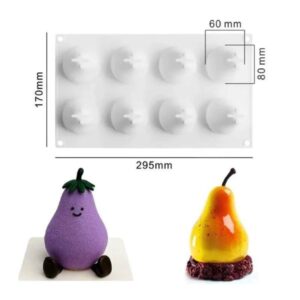 Szilikon forma- Mousse forma - Körte